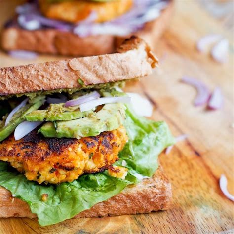 Tofu Burger Recipe with Sweet Potatoes {Vegan}