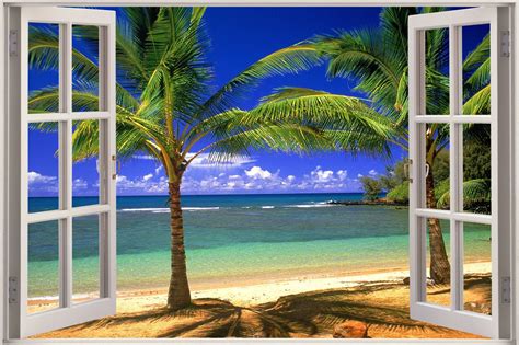 Beach Window Wallpaper - WallpaperSafari