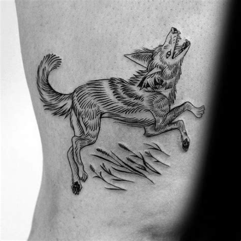 60 Coyote Tattoos For Men - Canis Latrans Design Ideas