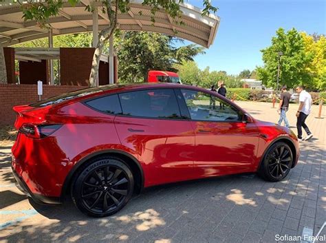 Tesla Model Y Red Color