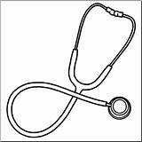 Stethoscope Coloring Page sketch template