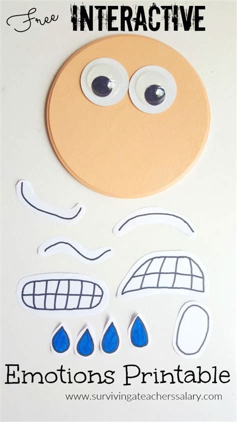 Interactive Printable Emotions Face - Autism & Social Skills Tool ...