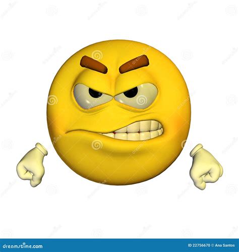 Emoticon - Angry stock illustration. Illustration of concept - 22756670