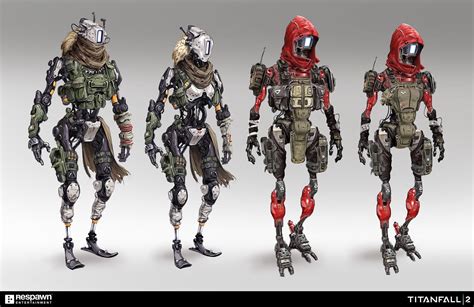 Titanfall 2 synthetic pilots, Hethe Srodawa on ArtStation at https://www.artstation.com/artwork ...