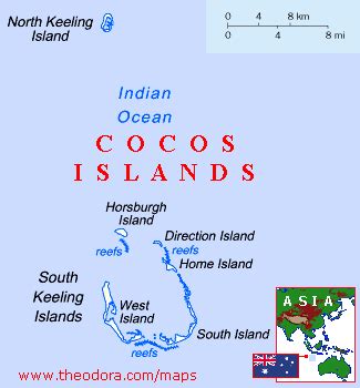 Cocos Islands Maps - Economy, Geography, Climate, Natural Resources, Current Issues ...