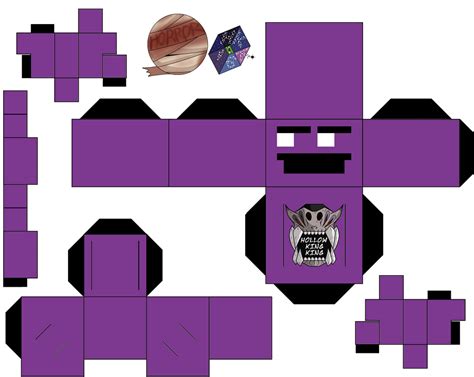 Purple Guy Fnaf Paper Craft Model | Free Printable Papercraft Templates