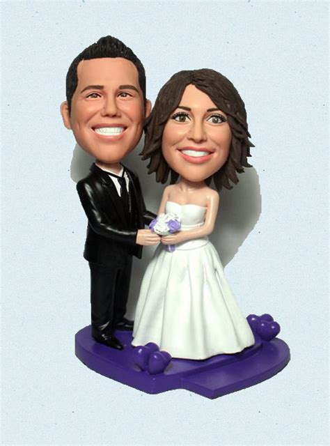 Custom Wedding Bobbleheads Double Purple heart [L29] - USD133.80 ...