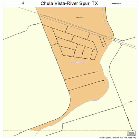 Chula Vista-River Spur Texas Street Map 4814886