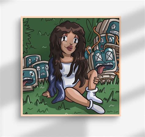 Sza Cartoon Print - Etsy