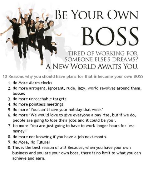 DEUSAM Blog: Be Your Own Boss