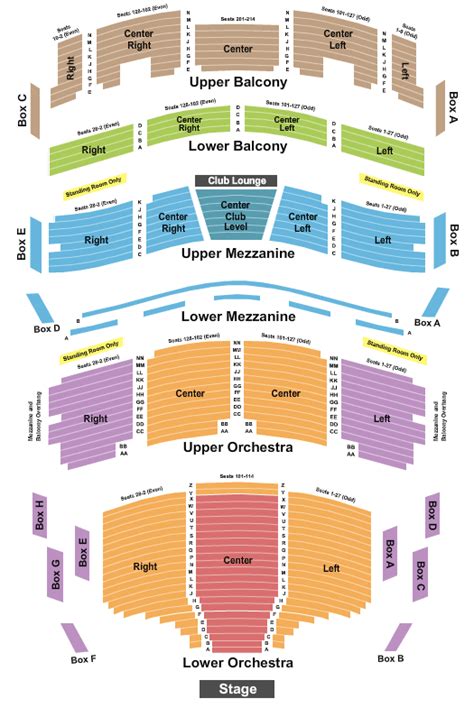 Broward Center Seating Chart & Maps - Ft Lauderdale