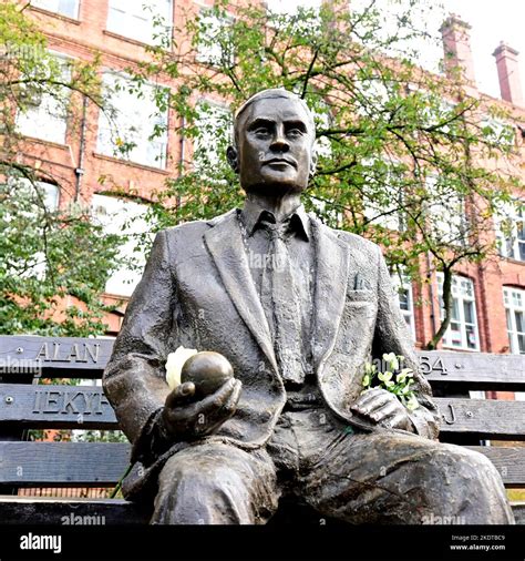 Alan Turing statue Stock Photo - Alamy