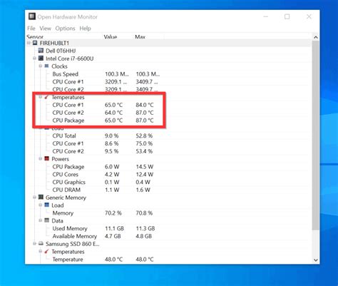 Linux check cpu temperature - asosample