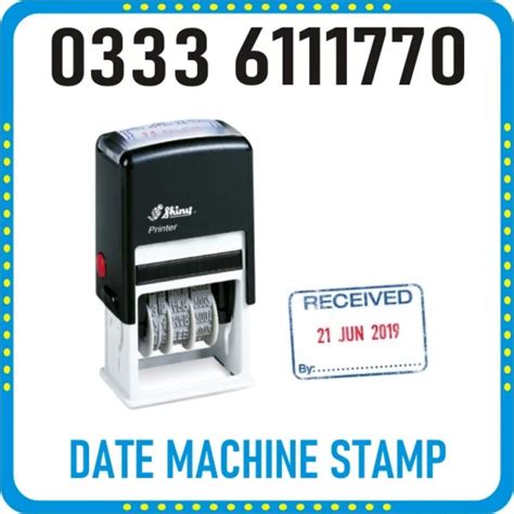 Date Machine Stamp Maker in Pakistan | Dater Stamp