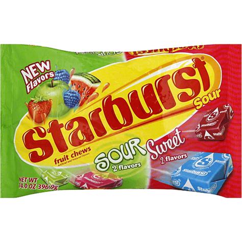 Starburst Fruit Chew, Sour, Sweet | Snacks, Chips & Dips | Sun Fresh