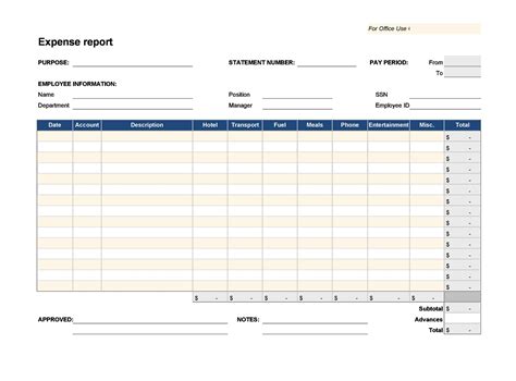 40+ Expense Report Templates to Help you Save Money ᐅ TemplateLab