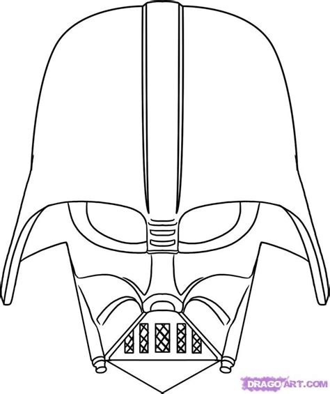 How to Draw Vader, Step by Step, Star Wars Characters, Draw Star Wars, Sci-fi, FREE Online Drawi ...