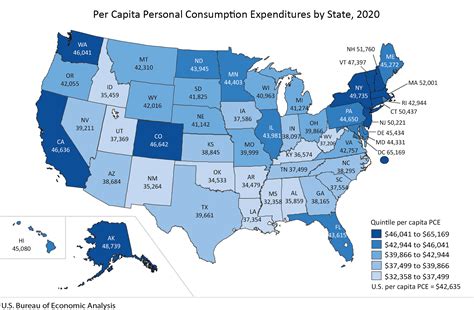 Personal Consumption Expenditures by State, 2020 | U.S. Bureau of Economic Analysis (BEA)