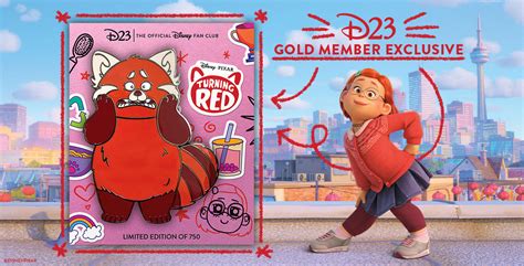 D23-Exclusive Turning Red Mei Lee Red Panda Jumbo Pin (SOLD OUT) - D23