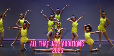 Jazz Team Auditions 2023 - All That Jazz