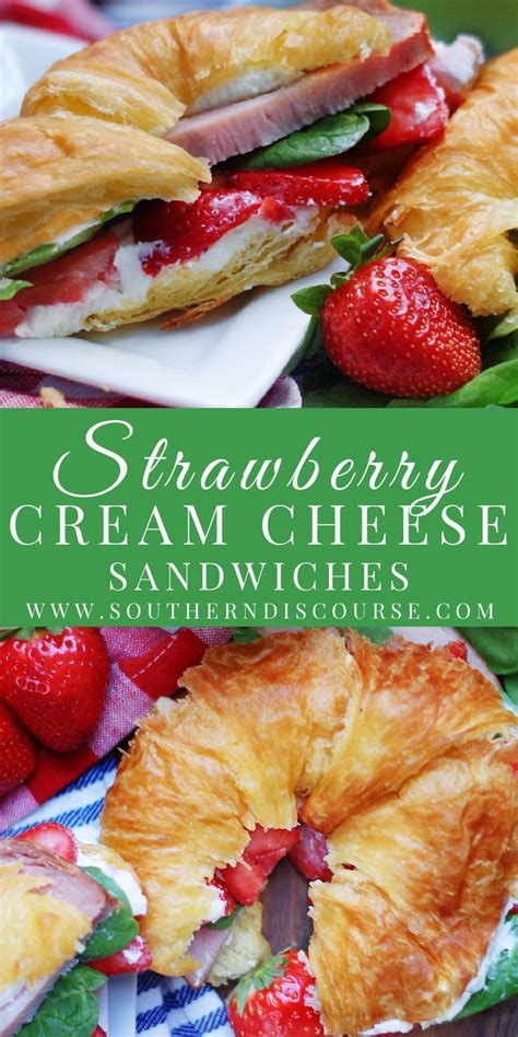 Dreamy cream cheese, ripe strawberries, crisp spinach and salty smoked turkey or ham all pile ...