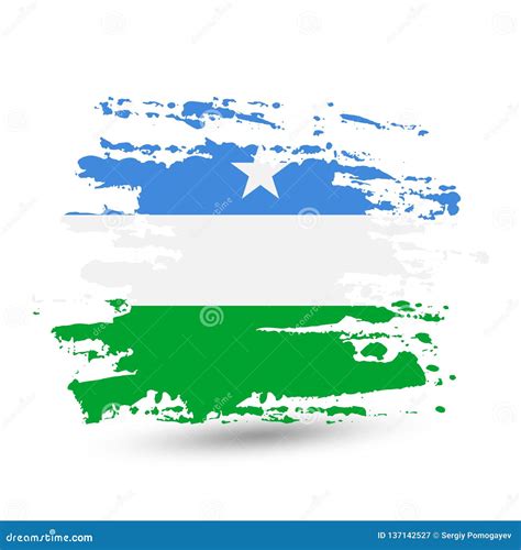 Grunge Brush Stroke With Puntland Flag Cartoon Vector | CartoonDealer ...