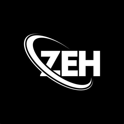 ZEH logo. ZEH letter. ZEH letter logo design. Initials ZEH logo linked with circle and uppercase ...