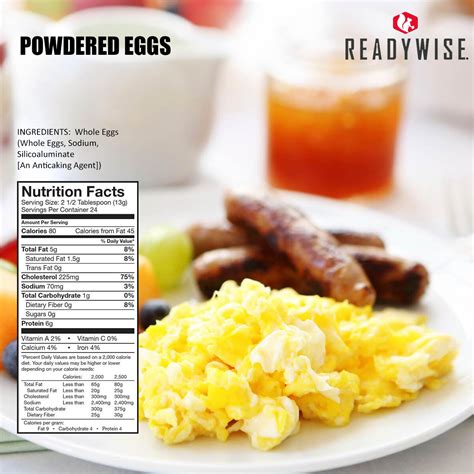 ReadyWise Emergency Powdered Eggs (144 Servings) - EmergencyKits.com