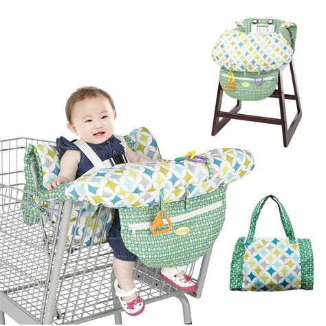 Foldable Baby Shopping Cart Baby Seat Cover with Safety Belt Protection Cover Trolley Soft Pad ...