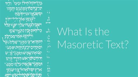 What Is the Masoretic Text? The Beginner's Guide - OverviewBible