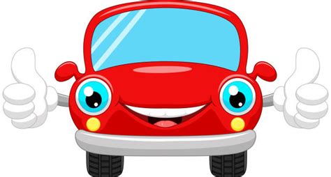 Cartoon Of The Car Happy Red Smiling Illustrations, Royalty-Free Vector Graphics & Clip Art - iStock