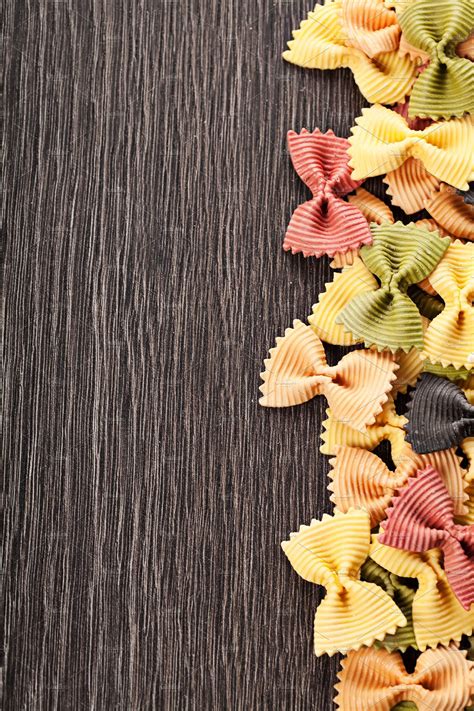 Multicolored italian pasta background | Pasta background, Italian pasta, Pasta