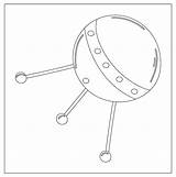 Premium Vector  Coloring Page Outline Of A Cartoon satellite space And sketch template