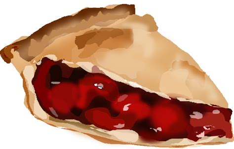 OnlineLabels Clip Art - Slice Of Cherry Pie