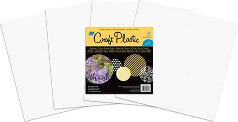 Grafix Craft Plastic Sheets 12"X12" 25/Pkg-Opaque White .010 - Walmart.com