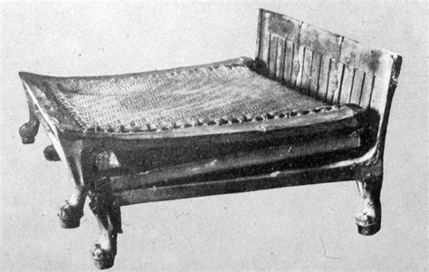 Ancient Egyptian Bed: The legs of some beds were carved to look like ...