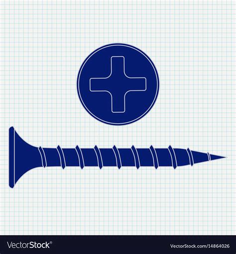 Screw and head icon Royalty Free Vector Image - VectorStock