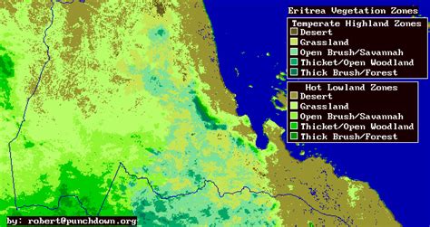 Eritrea Vegetation Zone Maps