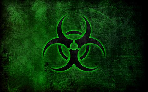 Green Biohazard Sci-Fi HD Wallpaper