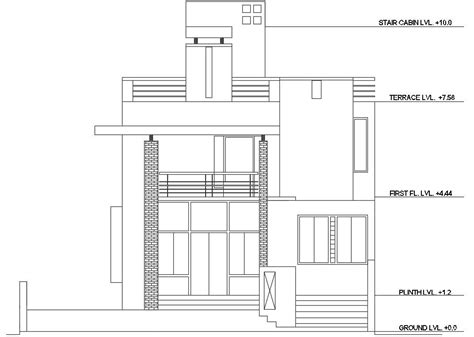 2d Cad House Floor Plan Layout Cadblocksfree Cad Blocks