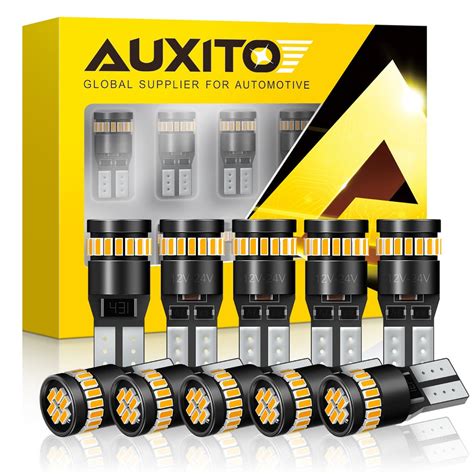 AUXITO 194 LED Light Bulb, Amber Yellow 168 2825 W5W T10 (Pack of 10) | Toyota RAV4 Forums