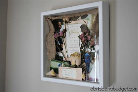 A Bride On A Budget: DIY Wedding Flowers Shadowbox