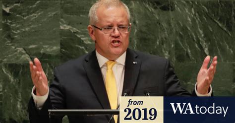 Scott Morrison defends his climate change record in UN speech