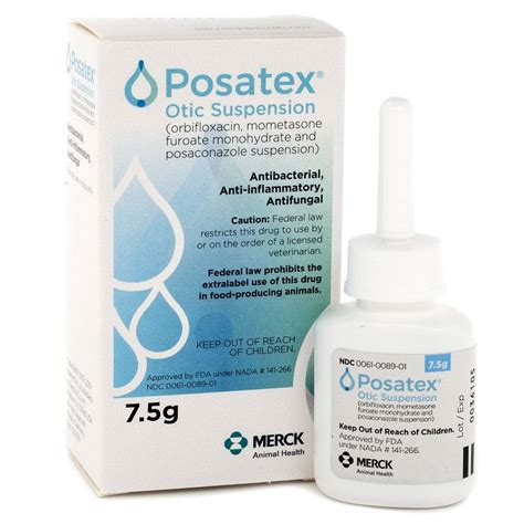 Posatex: Ear Medication for Dogs - Otic Suspension - VetRxDirect