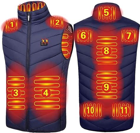 Heated Vest for Men/Women, Smart USB Electric Heating Vest Jacket ...