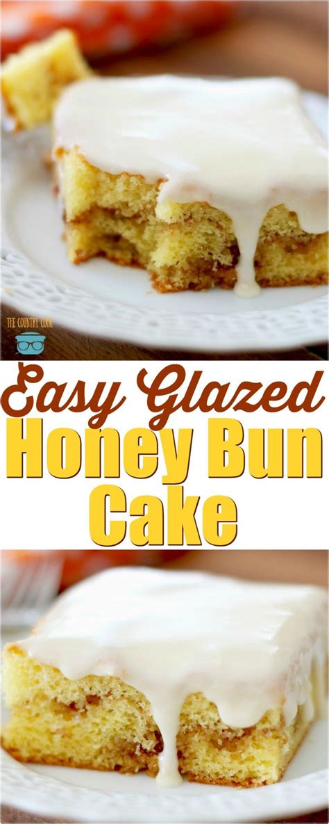 Glazed honey bun cake | Recipe | Honey buns, Honey cake recipe easy, Honey bun cake