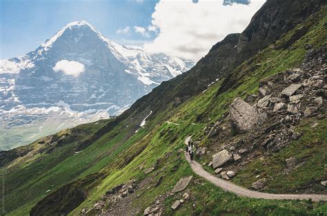 "A Hiking Trail In The Alps" by Stocksy Contributor "Chris Zielecki" - Stocksy