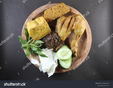 Called Pecel Ayam Indonesian Served Fried Stock Photo 2095953811 ...