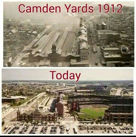 Camden Yards ..1912 and Today Baltimore, MD | Baltimore orioles ...