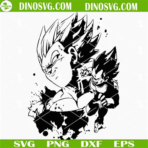 Vegeta SVG, Dragon Ball Z SVG, Anime SVG - DinoSvg